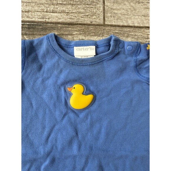 Vintage Carters 0-3 Month Yellow Little Duckie Baby Bodysuit - Picture 2 of 5